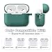 MATEPROX Compatible with AirPods Pro 3 Case with Keychain/Hand Strap, Airpod Pro 3rd Generation[2025] Silicone Protective Shockproof Headphone Cover Support Wireless Charging-Pine Green