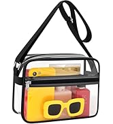 MAY TREE Clear Bag for Stadium Events Clear Messenger Bag Suitable for Concert Outfits and Sports...