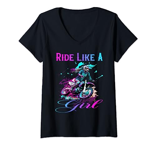 Mujer motocross dirt bike
