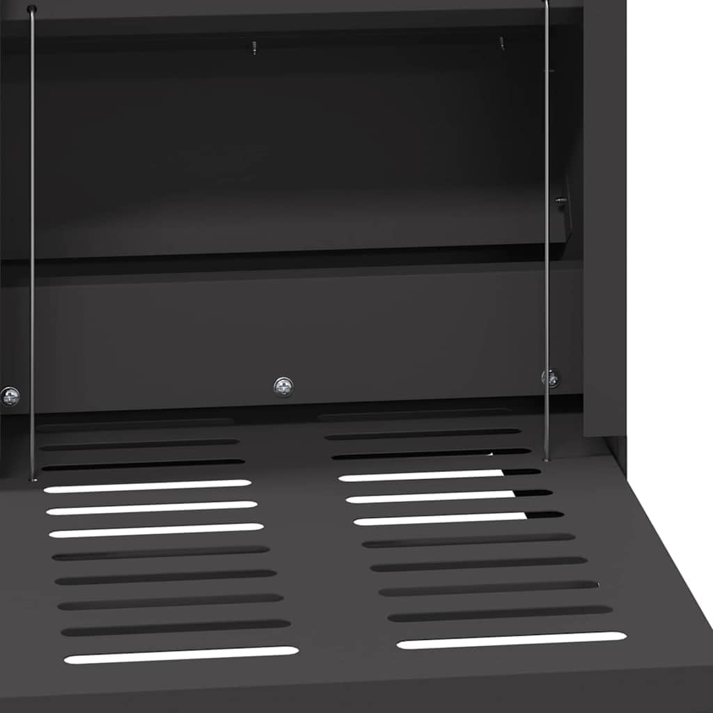 Mangiatoia per polli, in acciaio laminato a freddo, 25 x 42 x 40 cm, con capacità di 4 kg, resistente alle intemperie, per interni ed esterni, alimentazione attiva contro gli sprechi
