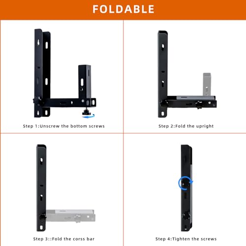 Image of Foldable Side Mount Trailer Ladder Rack for Open /Enclosed Trailers