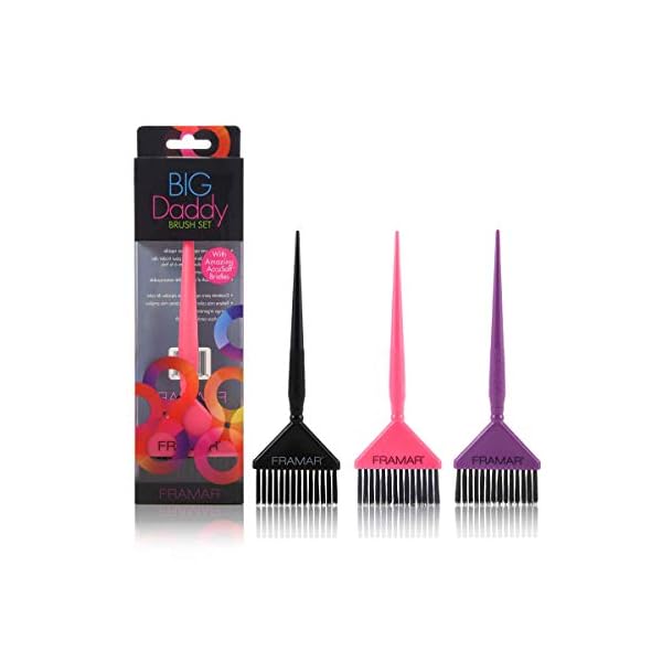 Framar Färbepinselset Big Daddy Brush Set mit 3 Pinseln, 40 g 680343910312
