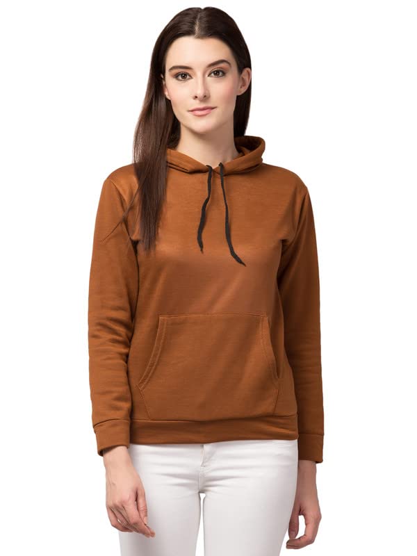 Image of Women's Fleece Plain Hoodie