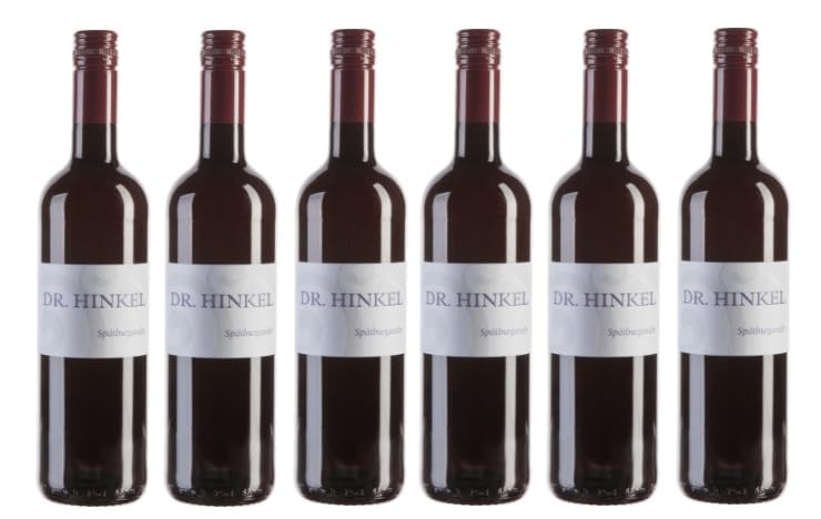 6x 0,75l - 2023er - Dr. Hinkel - Spätburgunder - Qualitätswein Rheinhessen - Deutschland - Rotwein mild