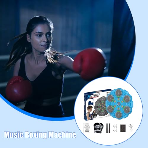 Machine de boxe musique sans fil et rechargeable pour l'entraînement connecté à la maison - 7