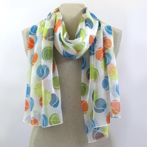 Passion for Tennis Collection (Colorful Tennis Ball Scarf)4
