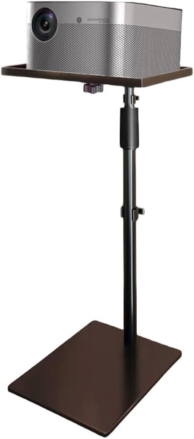 Floor Projector Stand Mount, Adjustable Height 33 to 48 Inch, Universal with Tray Mounting close to the wall Compatible Ideal for Office, Home, Stage, Studio, and Movies.