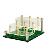 Estuche de exhibición para pelotas de golf - Soporte de bolas de golf acrílico, accesorios deportivos y de ocio al aire libre para colocar tenis, lacrosse, sóftbol en dormitorio, sala de estar