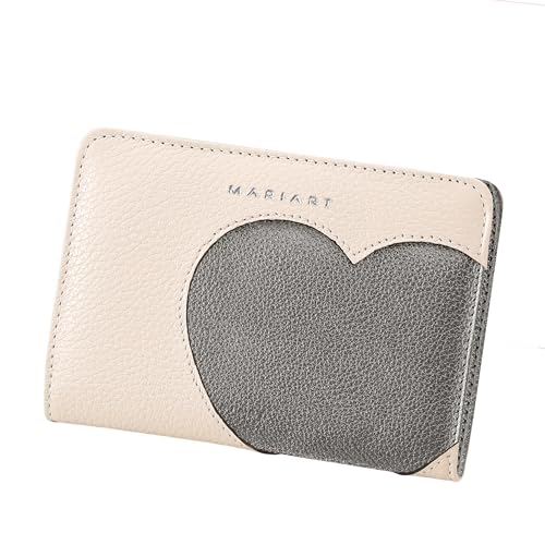 Carteira Feminina de Couro Bovino Legítimo p/Cartões, CNH, RG e Cédulas Dobradas Mariart 669 (Off White/Onix)