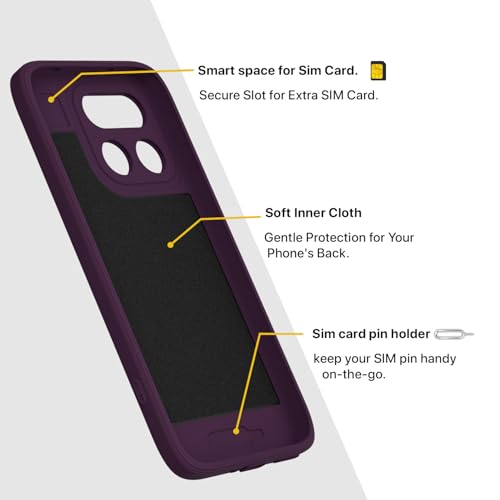Image of Pikkme Back Cover for Realme 16 Pro 5G Soft Matte Silicone Mag-Safe Design (Mag-Safe Not Support) Camera Protection | Slim Fit Bumper Cover (Purple)