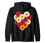 Heart Daisy Botanical Floral Bouqet Colorful Art