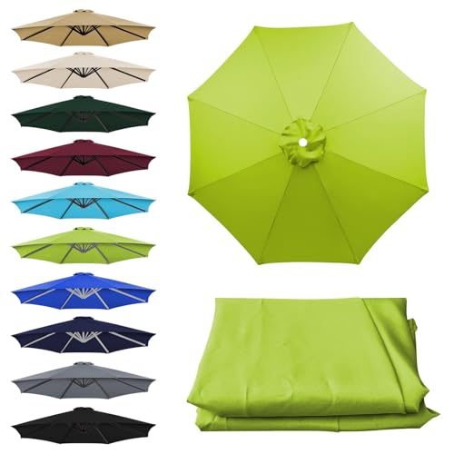 Lona de recambio para sombrilla de jardín en color verde hierba 2