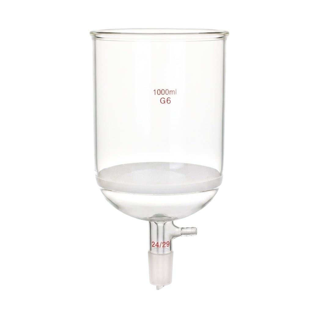 Embudo Büchner Vidrio Sinterizado G6 Filtro Succión Junta 24/29 Lab-1000ml