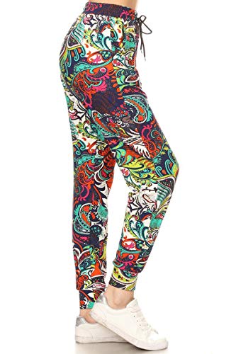 Image of Leggings Depot Premium Jogger Women's Popular Print High Waist Track Pants(S-XL)