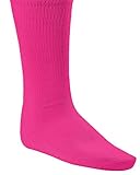 Champion Sports Rhino® All Sport Socks - Machine Washable Sport Sock - for Baseball, Football, Soccer - Cushioned Tube Sock - Stay-in-Place Fit - Size M/8.5-10 - Neon Pink