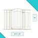 Summer Infant Multi-Use Decorative Extra Tall Safety Pet and Baby Gate,28.5'-48' Wide, 36' Tall,Pressure or Hardware Mounted, Install on Wall or Banister in Doorway or Stairway,Auto Close Door -Beige