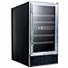 Summit 18” Wine Cellar, 28 Bottle Capacity, 3.3 cu.ft., Built-In Wine Cellar, Stainless Steel- SWC182Z