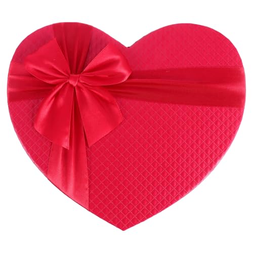 Boîte en forme de cœur rouge pour ranger et emballer vos cadeaux