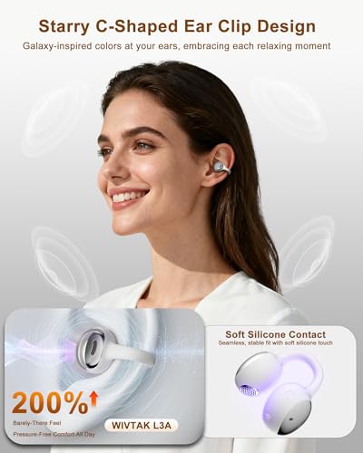 Écouteurs à clipser sans fil Bluetooth 5.3 avec affichage LED - 2