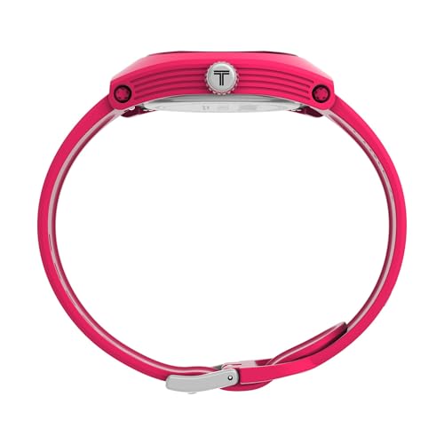 Image of TIMEX Urban Pop X Fortnite Analog Watch for man with Pink Tonneau Dial & Pink Polyurethane Strap Band Water Resistant Men's Wrist Watches - TW2W96800X6