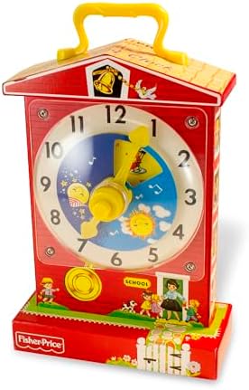 Fisher Price TEACHING CLOCK Classic Toy NEW