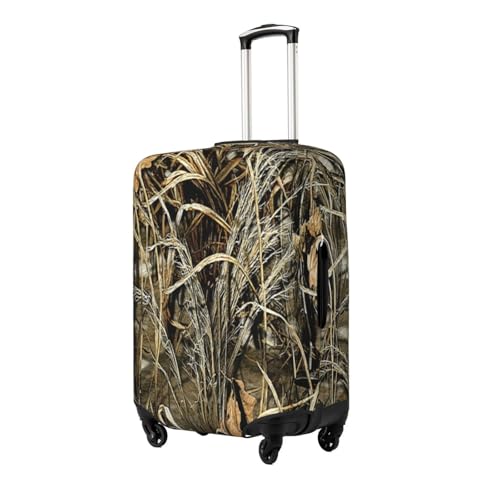 Camo Yellow & Green Print Suitcase Cover Luggage Protector Washable Elastic Fashionable Travel Gear Cover2