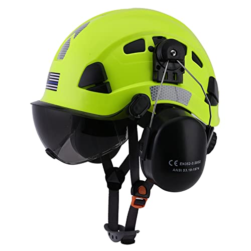 Casco de seguridad con visor y protección auditiva miniatura 1