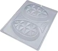 Forma Tablete Ovo 3D 3 Partes com Silicone 10062 (Forma para Chocolate Ovo Páscoa) BWB