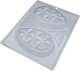 Forma Tablete Ovo 3D 3 Partes com Silicone 10062 (Forma para Chocolate Ovo Páscoa) BWB