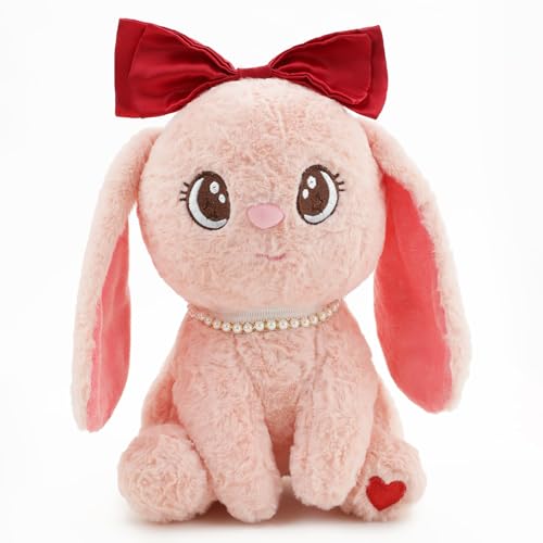 Image of Pink Bunny Rabbit Soft Toy 30CM | Cute Plush Stuffed Animal for Kids, Babies & Toddlers | Soft, Hug-Friendly, Lightweight & Washable Bunny Toy