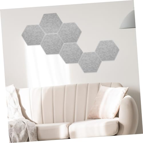 12 piezas de paneles acústicos para aislamiento de sonido, tablero de insonorización para reducción de ruido en paredes, color gris plateado moderno miniatura 5