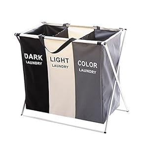 Vuile kleding opbergmand Drie rooster organizer mand inklapbare grote wasmand waterdichte thuis wasmand (Color : 2 Grid)