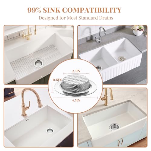 3 Piezas Colador para Fregadero de Cocina Acero Inoxidable miniatura 5
