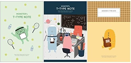 Indigo Monster's Notebook (T-Type Notebook : 3 Pack) Office Product