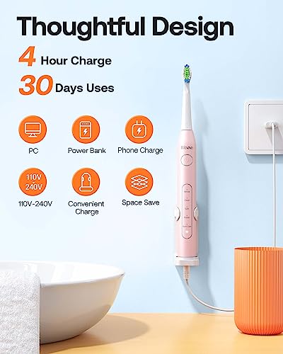 59% Off Bitvae Ultrasonic Electric Toothbrush with 8 Brush Heads