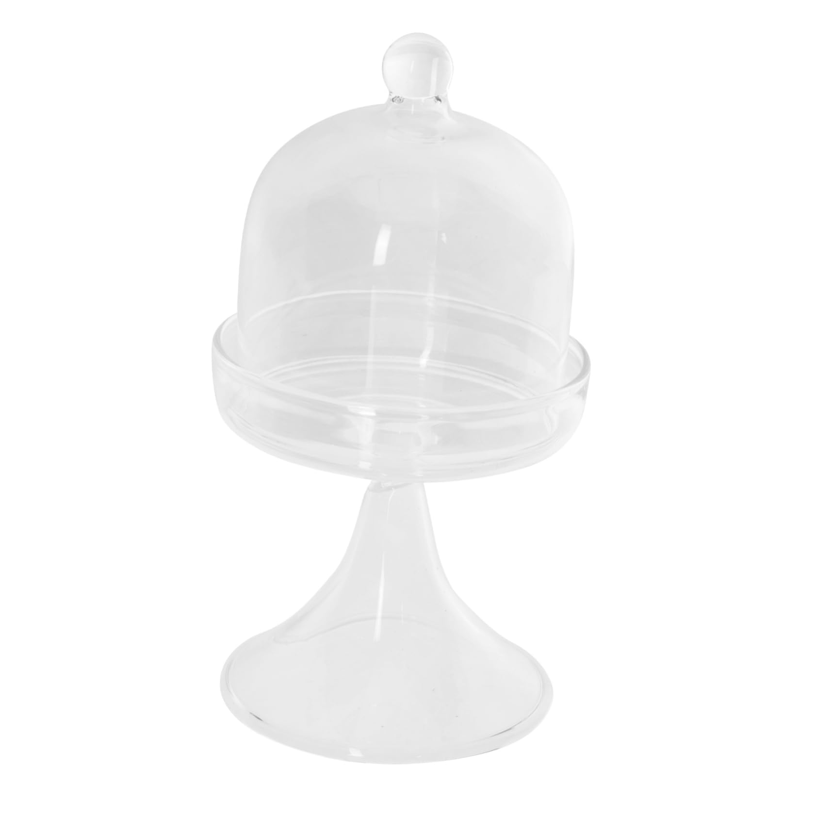 Cabilock 1 Set Cake Pan Cake Plate Decoration Dessert Plates Multi-Function Dessert Plate Cake Plate with Lid Transparent Cake Plate Transparent Cake Tray Cake Serving Stand Cake Dish Glass