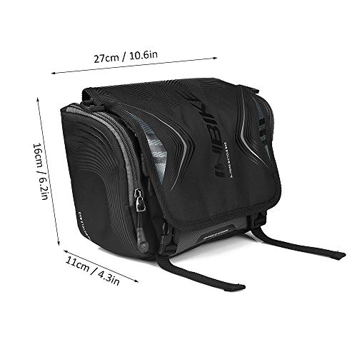 Gainty Bolsa frontal para bicicleta com capa impermeável Bolsa para ciclismo de segurança Grande ces