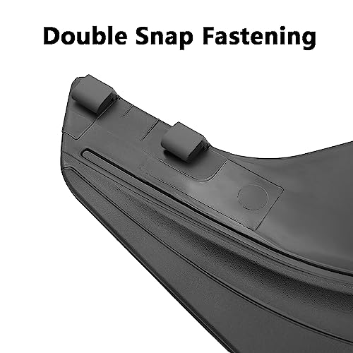 Image of Riloer Rear Front Mud Flaps Mudflaps Mudguards, Splash Guards Fender Flares Dirty Traps with Fastener Rivet Clips, 2020-2023 Compatible with Tesla Model Y