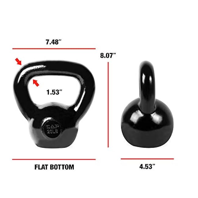 Cap Barbell Enamel Coated Cast Iron Kettlebell
