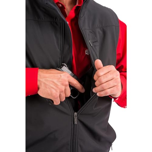 Cinch Men's Bonded Softshell Vest with Concealed Carry Pockets4