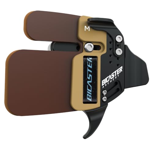 BICASTER Archery Log Recurve Finger Tab Cordovan (Medium, Right)