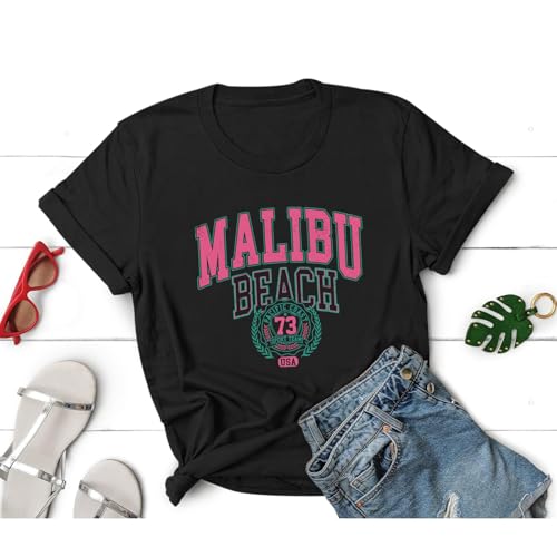 Image of Sulayesh Cute Letter Graphic Tees for Girls Preppy Aesthetic Shirts Oversized Trendy T Shirts Loose Casual Summer Tops