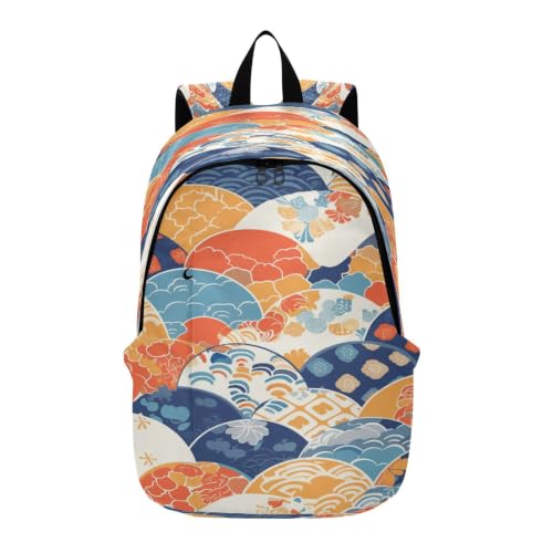 Sac à dos ordinateur motif japonais chic pour vos voyages et déplacements quotidiens