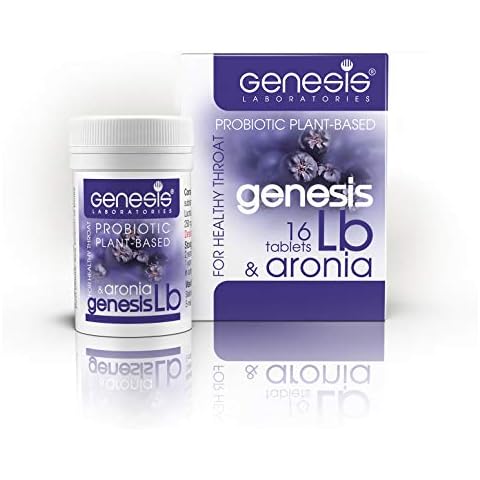 Genesis LB Probiotic with Lactobacillus Bulgaricus, Aronia and Xylitol 16 Tablets of 750 mg Cover
