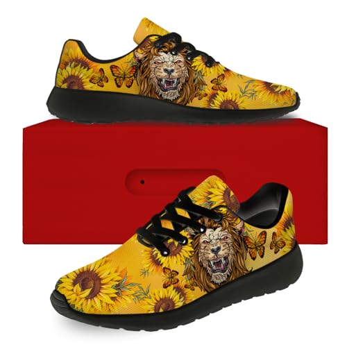 Generic Mens Womens Lion Print Tennis Shoes Comfortable Running Walking Sneakers Gifts for Boyfriend Girlfriend2