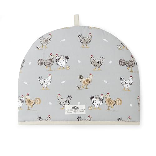 Cooksmart Hen House Lane Tea Cosy | British Designed Farmhouse-Inspired Teapot Warmer | 100% Cotton with Polyester Wadding | Stylish & Insulated Kitchen Accessory | Machine Washable