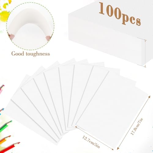 Watercolor Paper 100-Pack 5"x7" – 140lb Cold Press 300gsm view 8