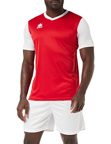 Luanvi Sportif Homme | Modèle Creta Couleur Rouge et Blanc | T-Shirt Réalisé en Tissu Interlock-Taille 4XS Cover