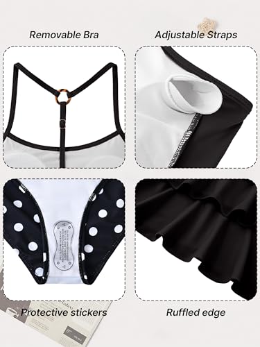 Image of UIQUR Girls Swimsuit Two Pieces Tankini Set Bikini Bathing Suits 7-16Y
