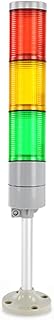 Tower Light IP65 Waterproof Stack Light with Round Bottom LED 3 Layers Machine Signal Light Equipment Emergency Warning Light LTE-052T-3-AC110V